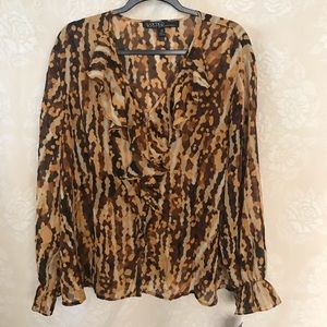 Kasper Woman - Chiffon ruffle blouse - Size 3x